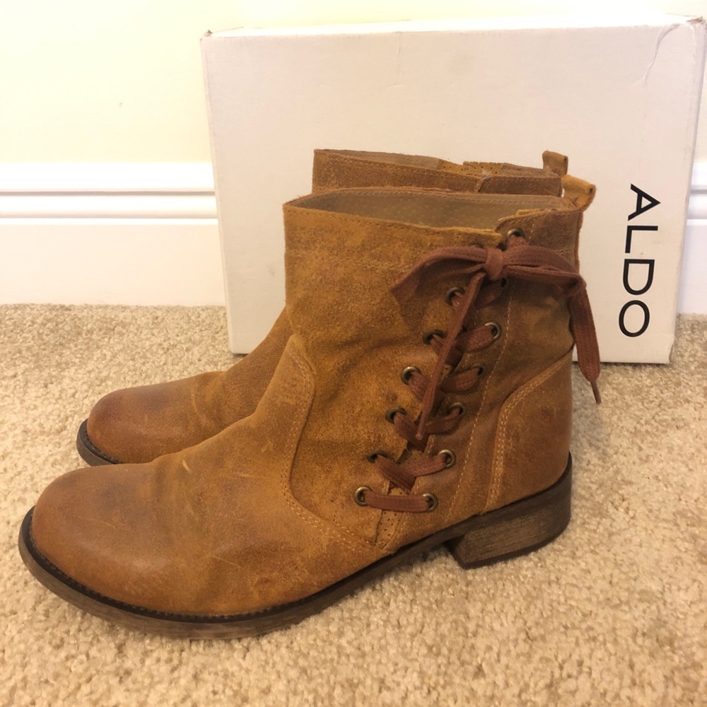 Aldo Brown Ankle Boots🍂